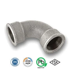 1 1/4" Galvanised FxF Short Bend Tube/Pipe Fitting EN10242