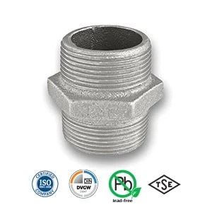 1 1/4" Galvanised Hexagon Nipple Tube/Pipe Fitting EN10242 3 1 1/4" Galvanised Hexagon Nipple Tube/Pipe Fitting EN10242