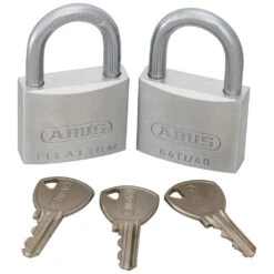 ABUS TITALIUM Padlock Twin Pack 64TI 40mm