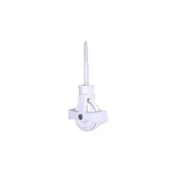 Perry Single Screw Cast Pulley With 44mm White Nylon Wheel