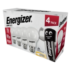 Energizer LED GLS Opal BC/B22 Warm White 4-Pack