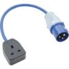 Jefferson 230v 16A Plug To 13A Socket Fly Lead -Deals Bolt Gutter Store jefelfly01 2