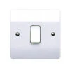MK Electric Logic Plus Switched Socket DP 13A 1 Gang White -Deals Bolt Gutter Store mk electric k4870whi logic plus white 10a 1 gang 1 way switch 1 medium 1 2