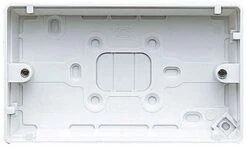 2 Gang White Surface Backbox