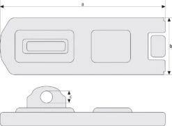 ABUS Hasp 140/120 -Deals Bolt Gutter Store ueberfalle 3 1