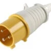 Walther Splashproof IP44 Male Plug Yellow 110v & Cable Sleeve -Deals Bolt Gutter Store walther splashproof ip44 male plug yellow 110v cable sleeve